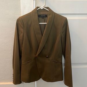 Tahari olive green blazer